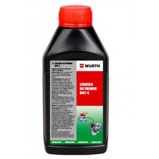 liquido-frenos-wurth-dot-4-500-ml